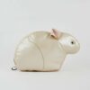 Lederhase Geschenk Kissen