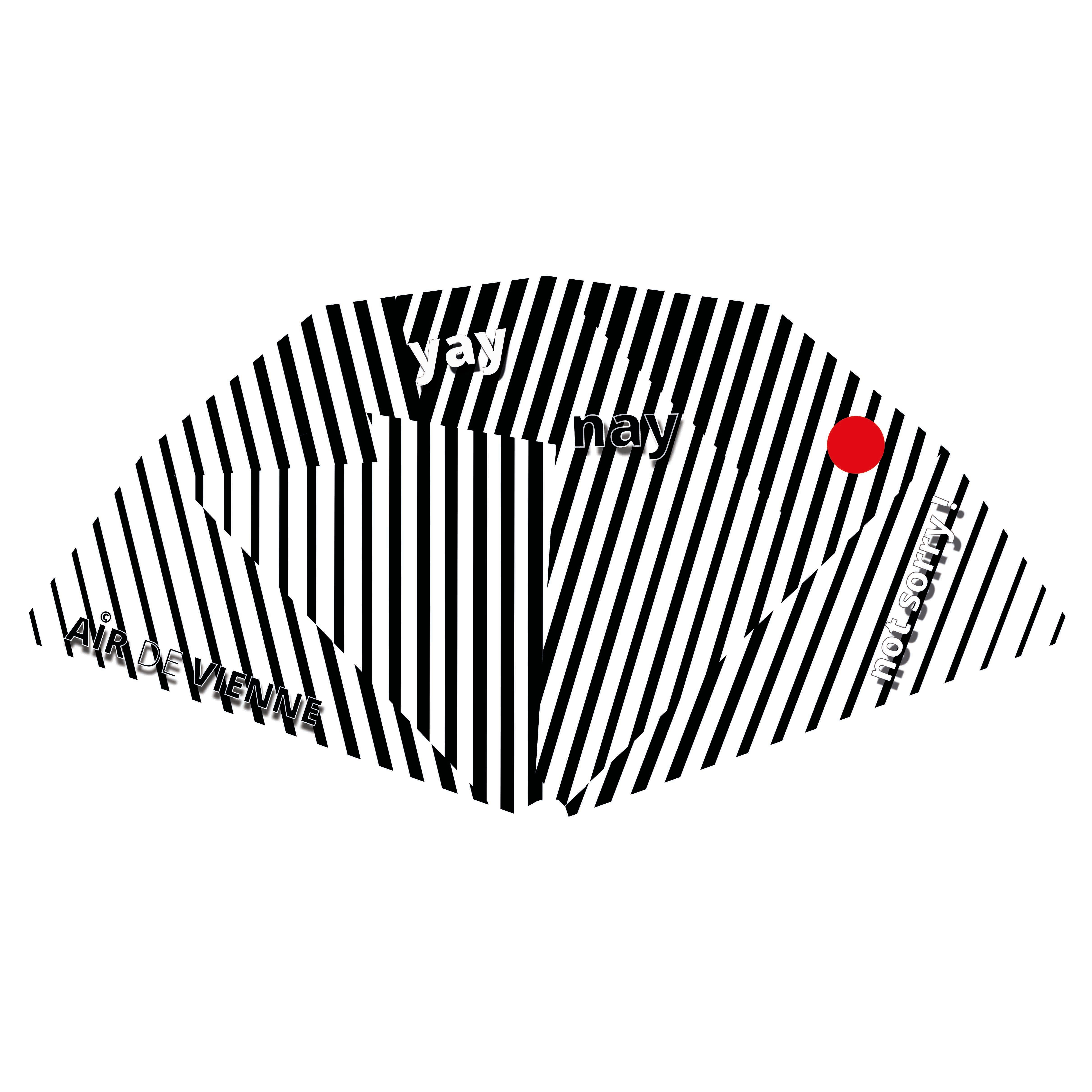 op-art, optische täuschungen, BLACK&WHITE, hand fan, giveaway, wiener fächer, airdevienne, petra stelzmüller, wienerbrise,
