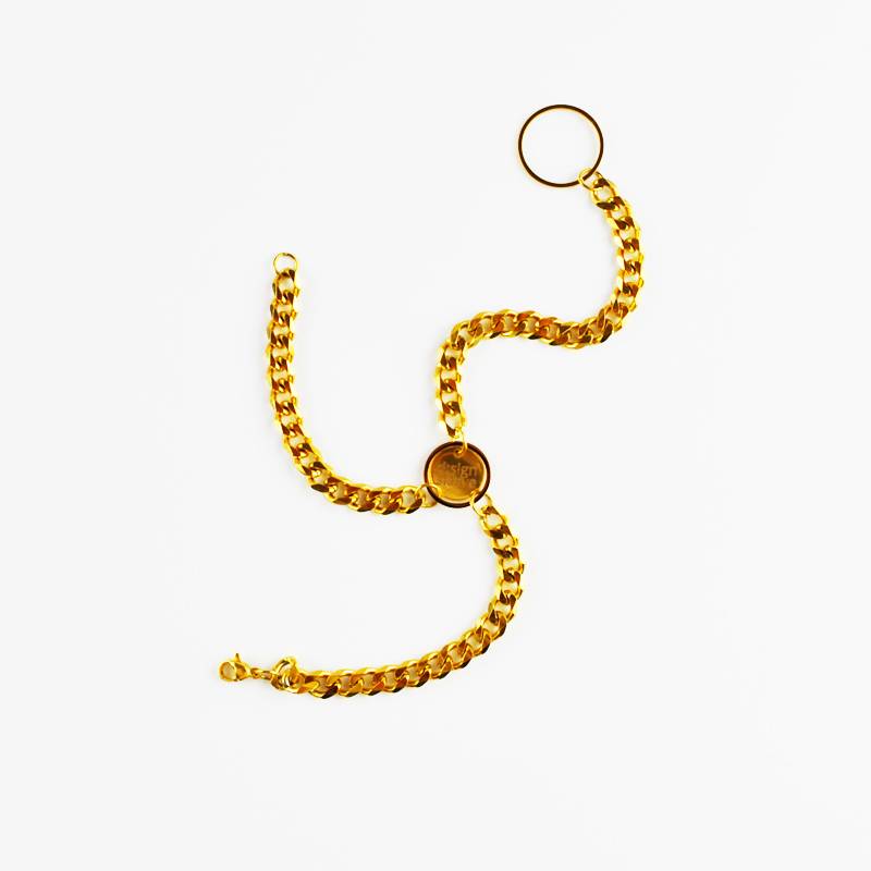 petra stelzmueller bracelet chain gold rose hiphop sklave design