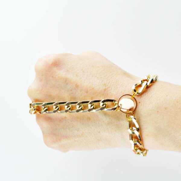 petra stelzmueller armband ketten gold rose hiphop sklave design