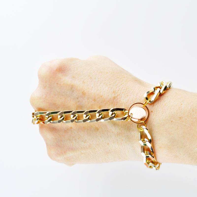 petra stelzmueller bracelet chain gold rose hiphop sklave design